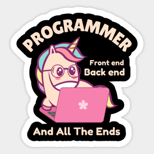 Coding Unicorn Sticker